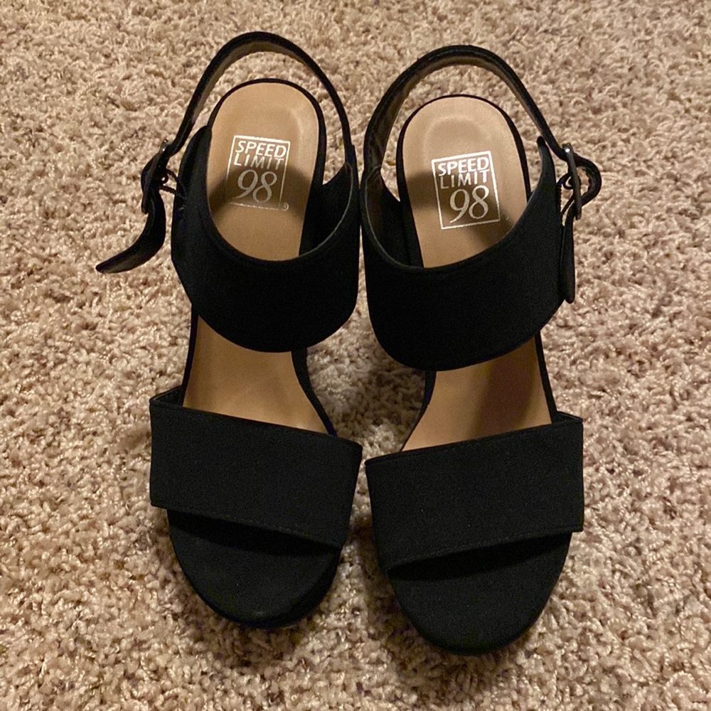 Black high heels